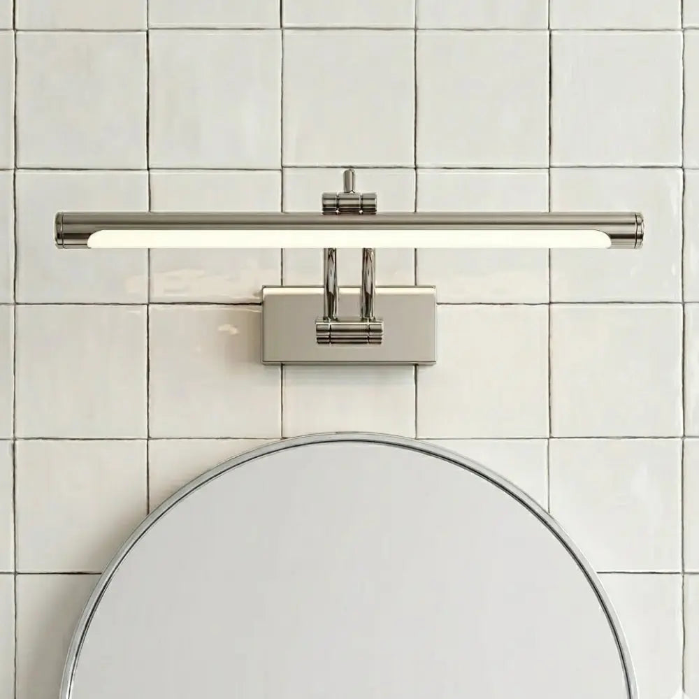 Applique murale salle de bain LED rectangulaire – finition argent, chromée, dorée, noire