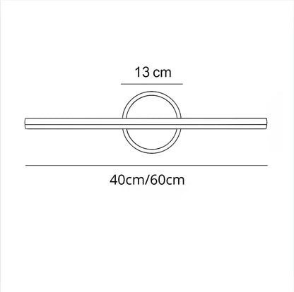 Applique murale LED linéaire – Idéale pour miroir ou salle de bain