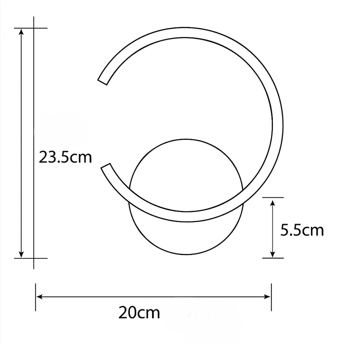 Applique murale LED design circulaire – Style moderne et épuré