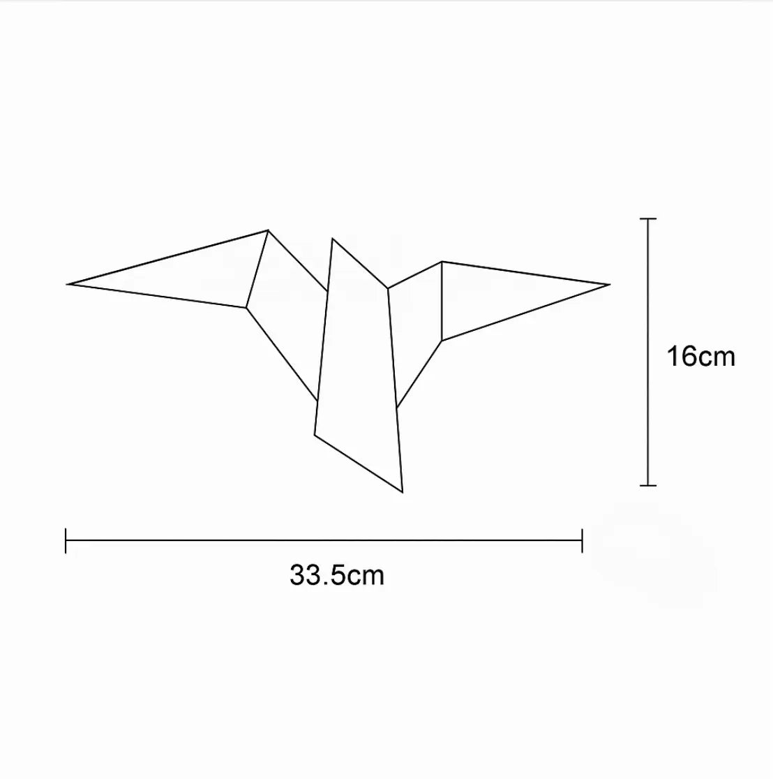 Applique murale origami oiseau – Design moderne décoratif
