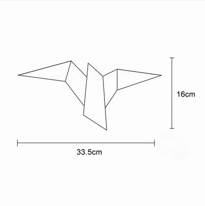 Applique murale origami oiseau – Design moderne décoratif