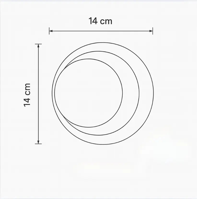 Applique murale LED rotative 360° – Design moderne en aluminium