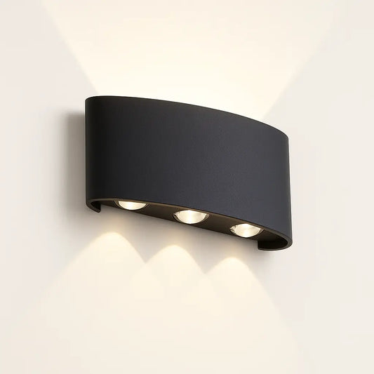 Applique murale extérieure LED étanche – Éclairage haut et bas moderne