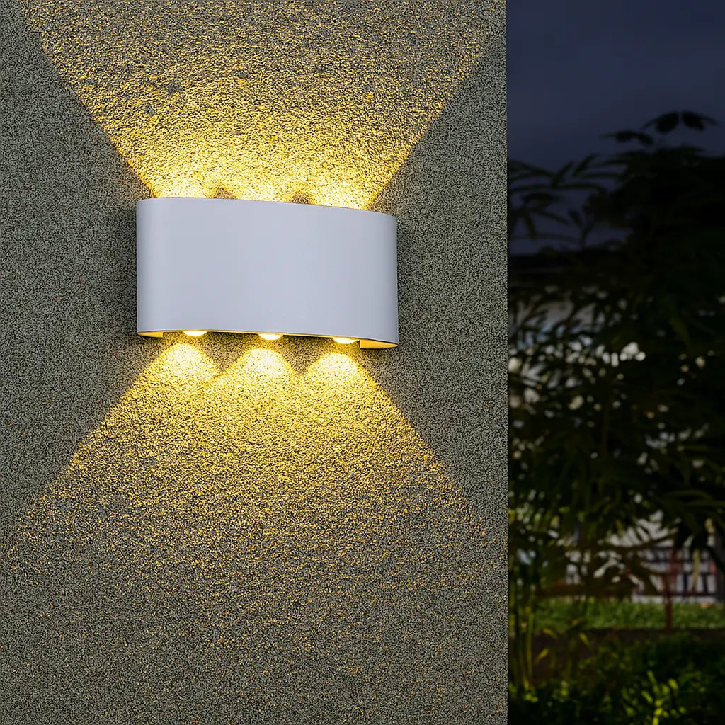 Applique murale extérieure LED étanche – Éclairage haut et bas moderne