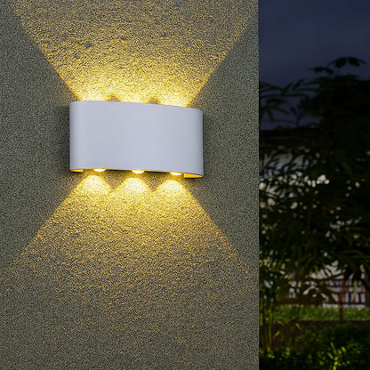 Applique murale extérieure LED étanche – Éclairage haut et bas moderne