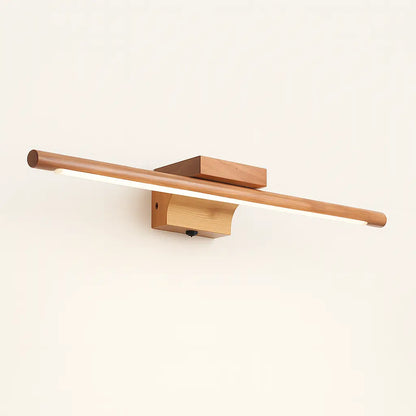 Applique murale salle de bain LED en bois – Pour miroir, style scandinave épuré