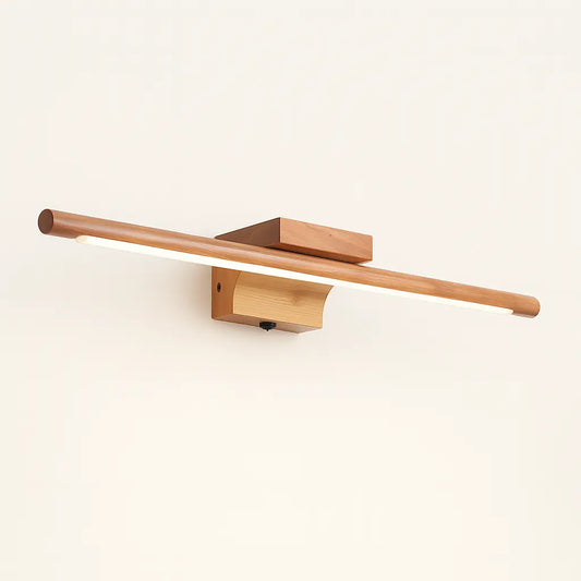 Applique murale salle de bain LED en bois – Pour miroir, style scandinave épuré