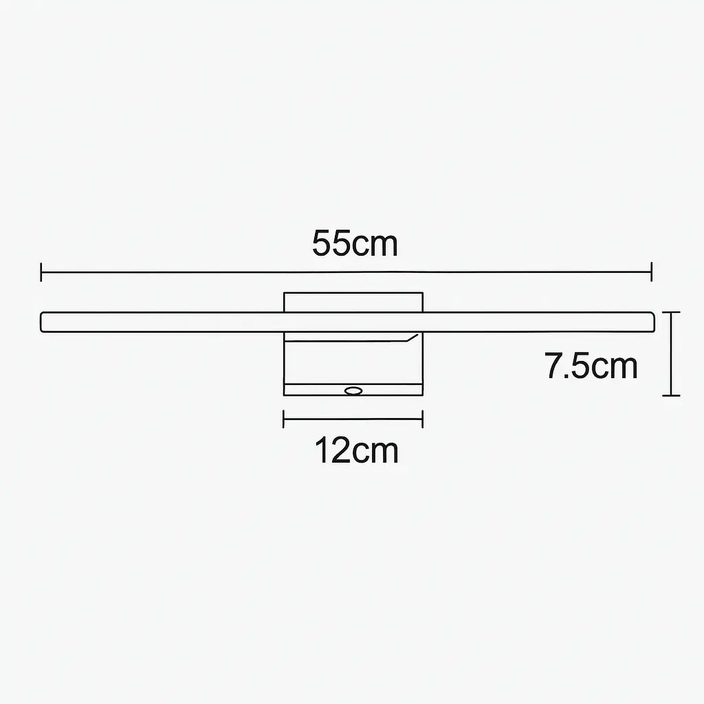 Applique murale salle de bain LED en bois – Pour miroir, style scandinave épuré