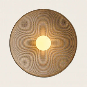 Applique murale japonaise en résine ondulée – Lampe murale décorative style wabi-sabi