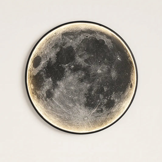 Applique murale Lune LED – Lampe décorative 3D dimmable pour chambre et salon