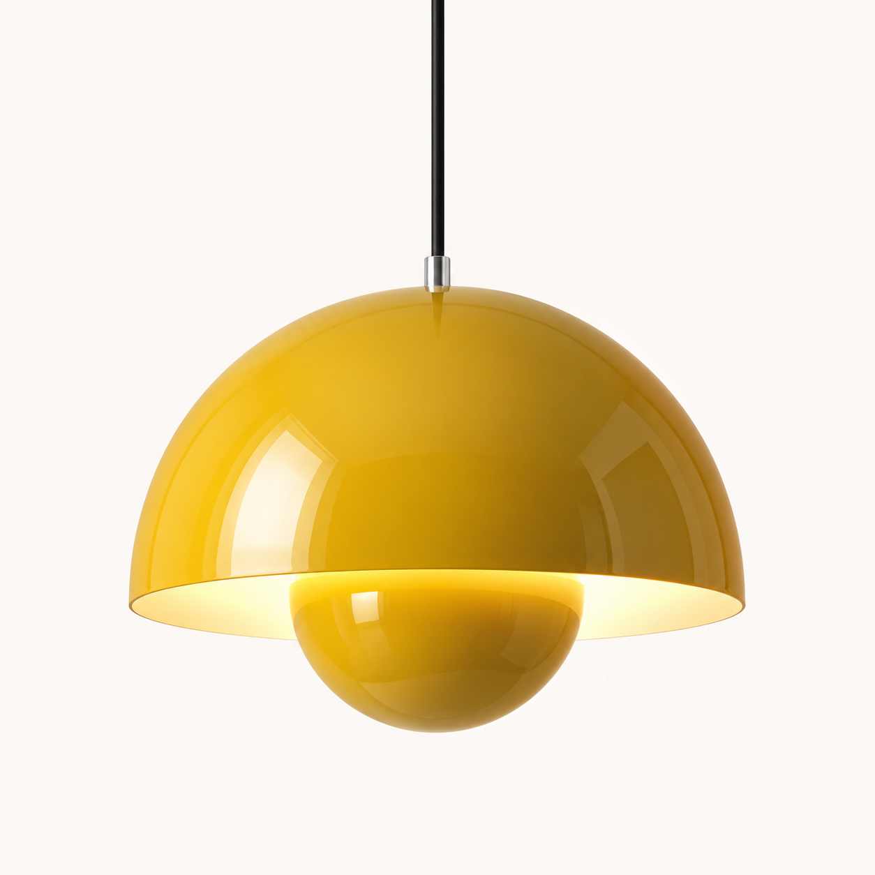 Suspension Design en Métal Laqué Éclairage LED
