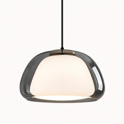 Suspension Dôme Verre Organique Design Contemporain