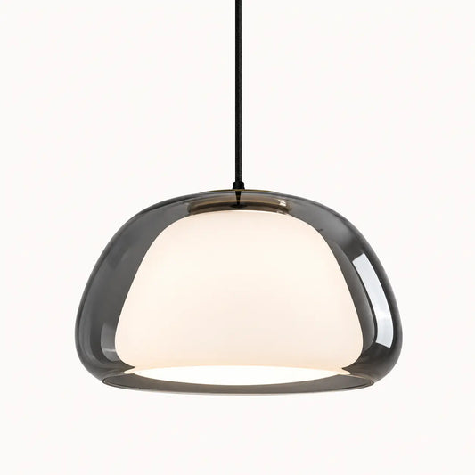 Suspension Dôme Verre Organique Design Contemporain