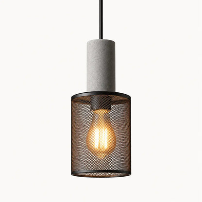 Suspension Industrielle Noire en Métal – Luminaire Vintage E27