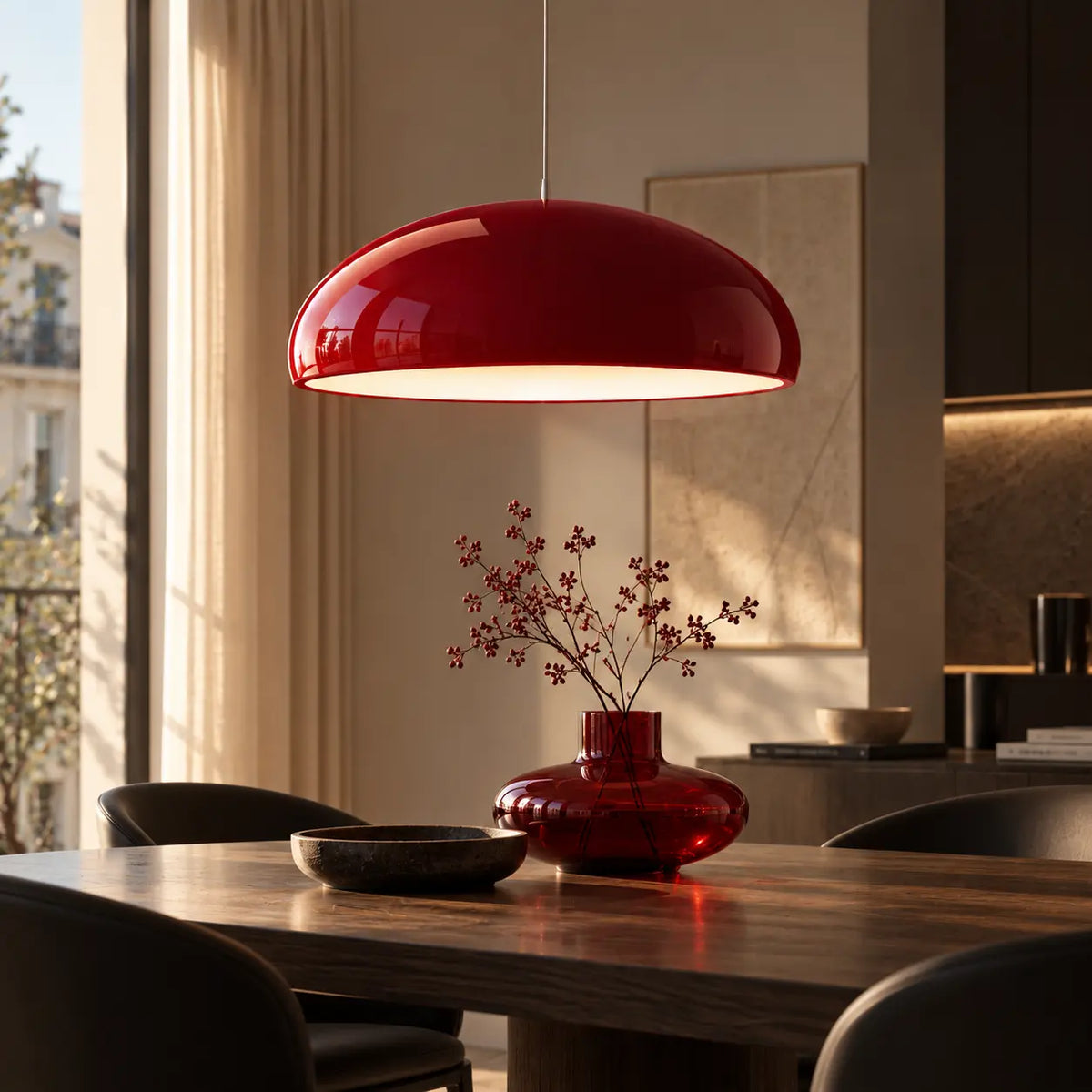 Suspension Luminaire Design en Forme de Dôme