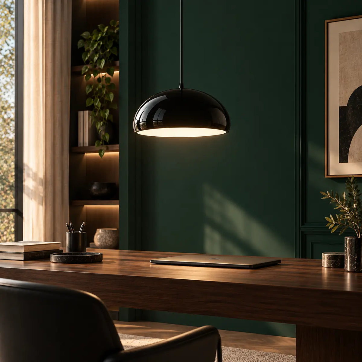 Suspension Luminaire Design en Forme de Dôme