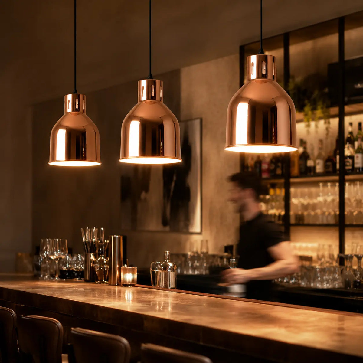 Suspension Métal Cuivré Rose Gold Design Nordique