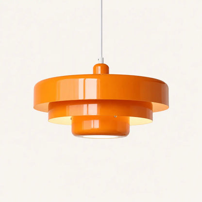 Suspension Métal Laqué Design Rétro Bauhaus Étagée