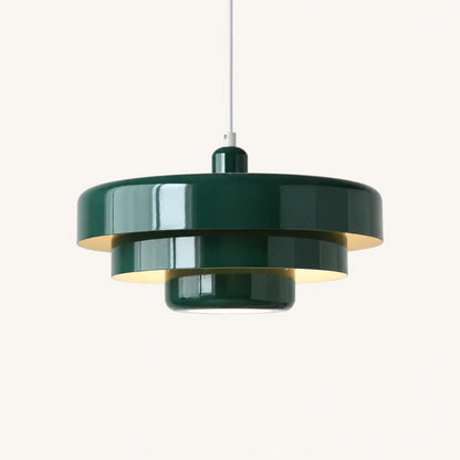 Suspension Métal Laqué Design Rétro Bauhaus Étagée