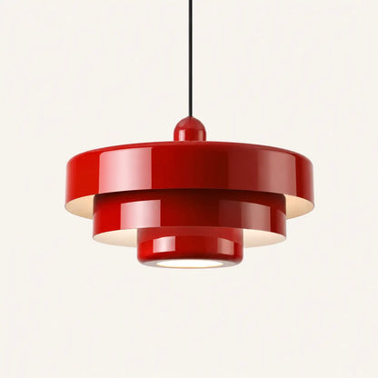 Suspension Métal Laqué Design Rétro Bauhaus Étagée