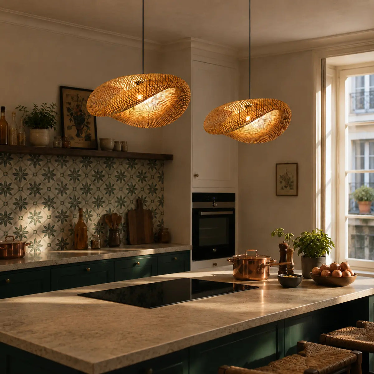 Suspension en Bambou Tressé Design & Naturelle