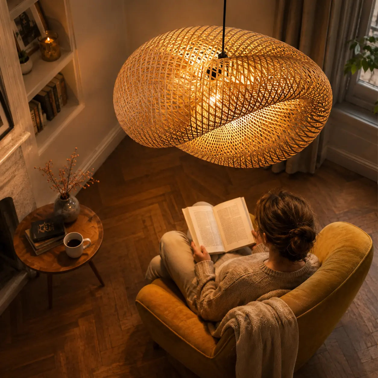 Suspension en Bambou Tressé Design & Naturelle