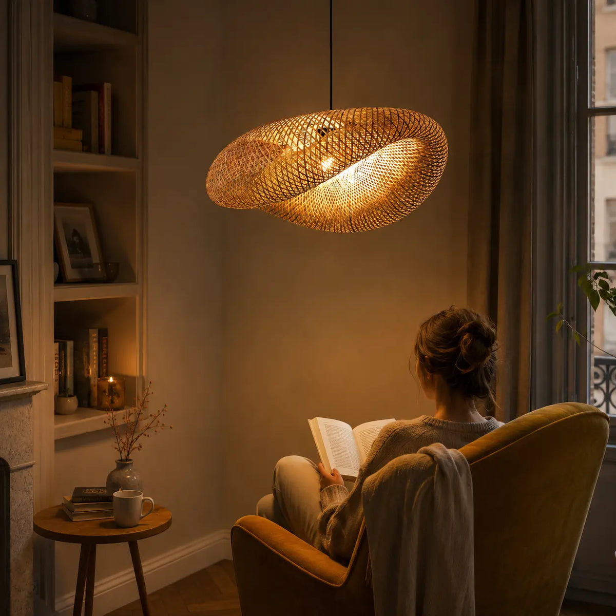 Suspension en Bambou Tressé Design & Naturelle